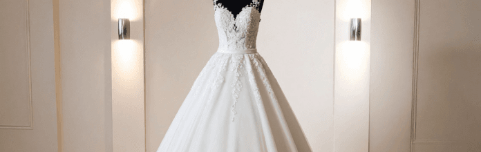 lavagem de vestido de noiva