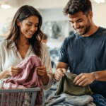 Lavanderia self-service para casal