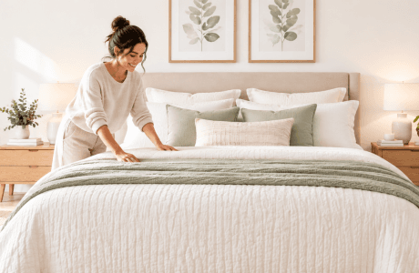 É possível lavar roupa de cama na lavanderia self-service?